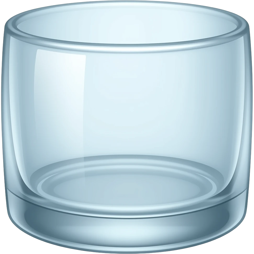 Empty Glas with Bit dotts emoji