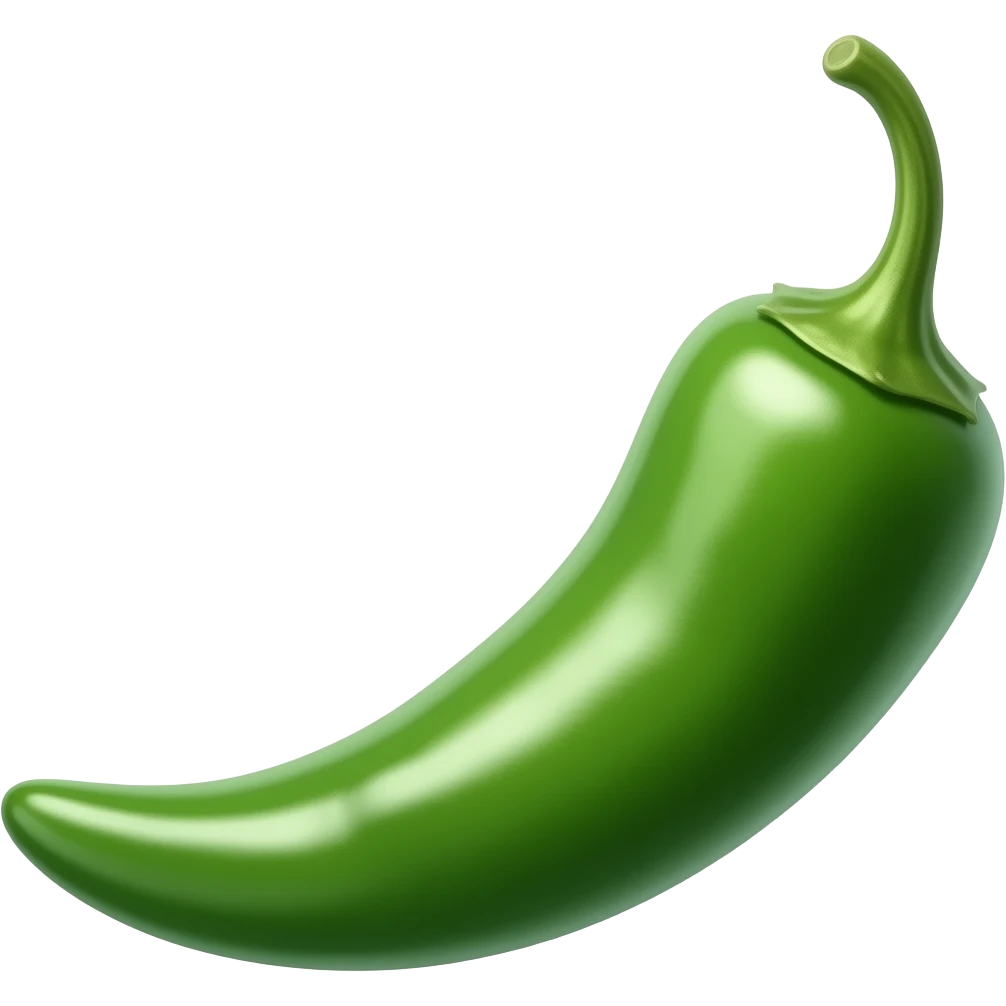 Green chilli emoji
