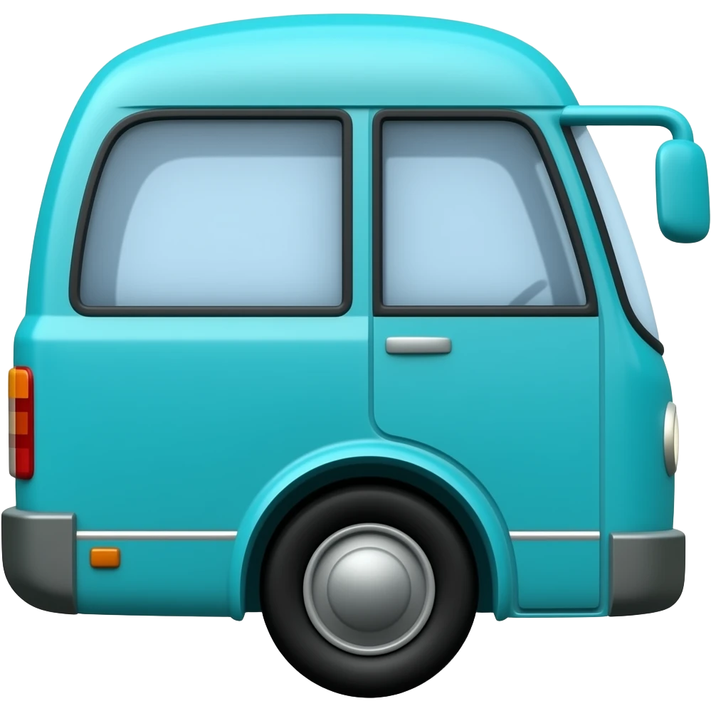 Teal Bus Side emoji