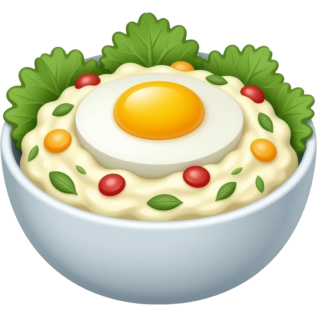 hyper realistic - egg salad emoji
