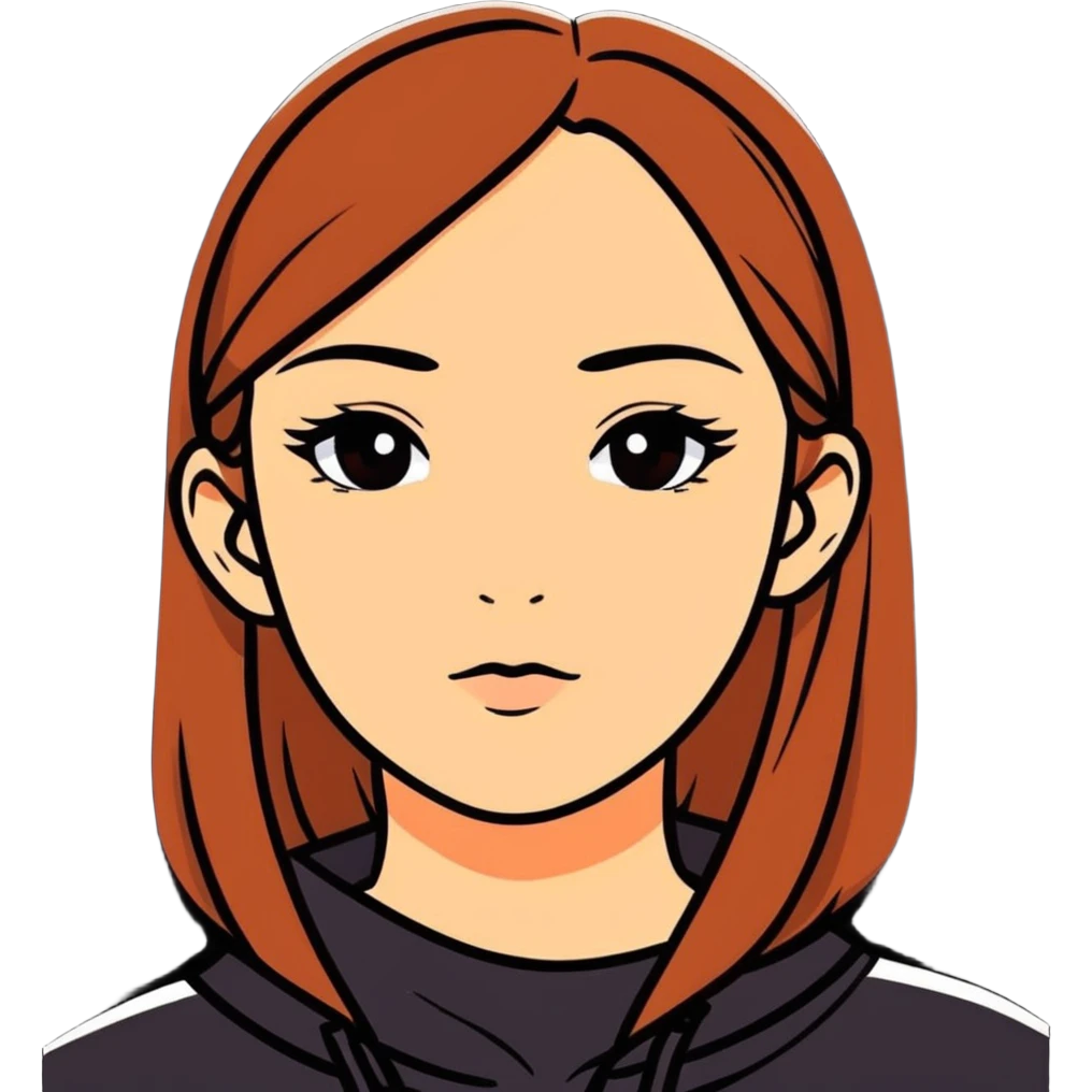 girl with straight face  emoji