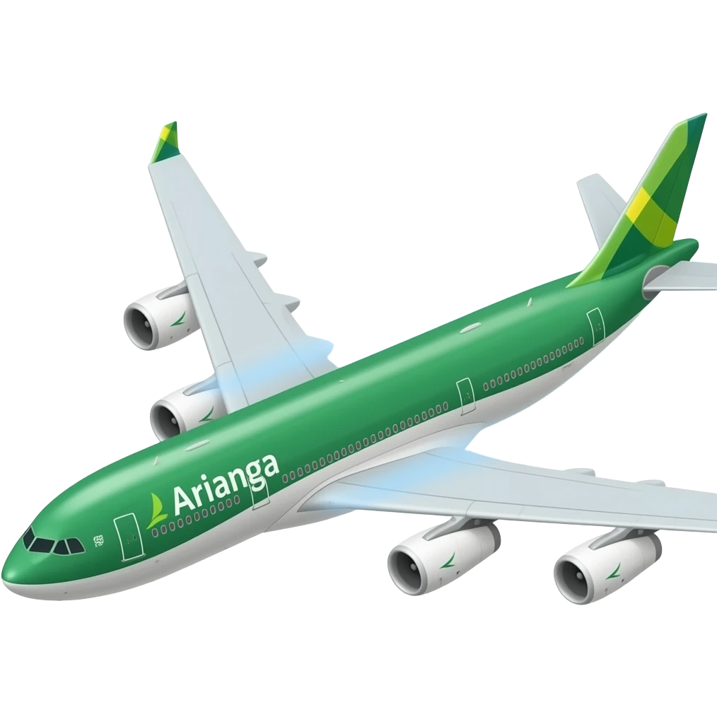 Avianca A330 in the sky green emoji
