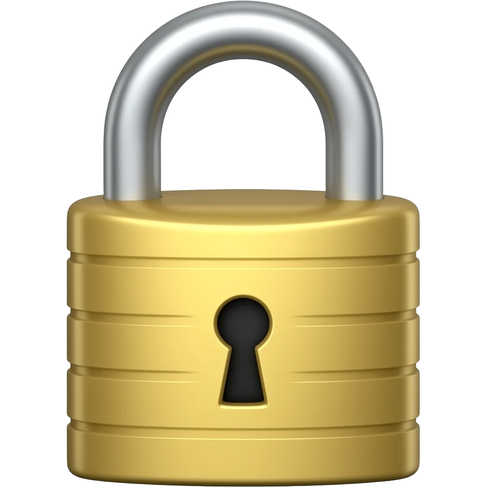 candado de seguridad emoji