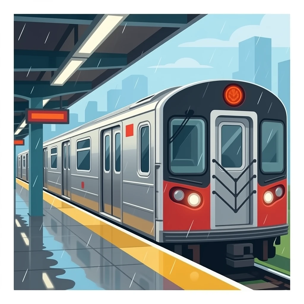 subway from the side emoji