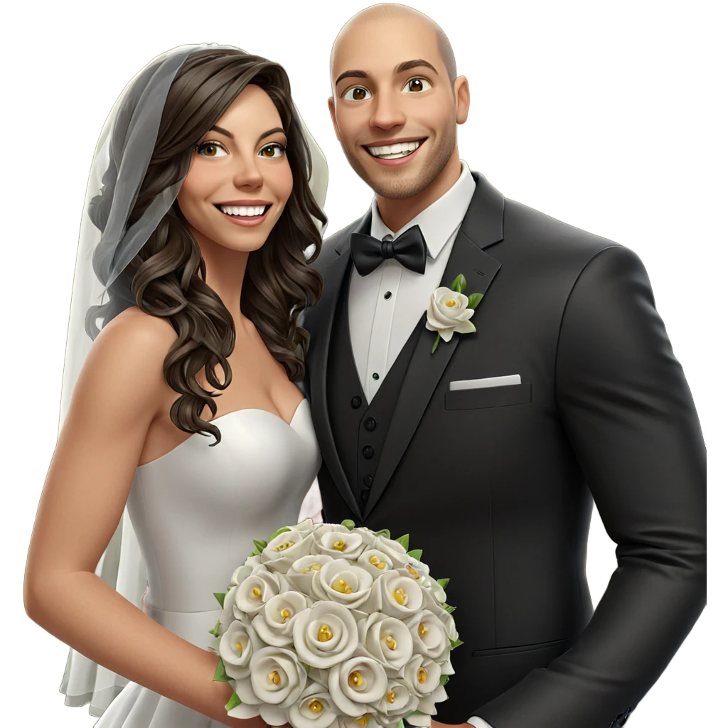 wedding smiles under the veil emoji