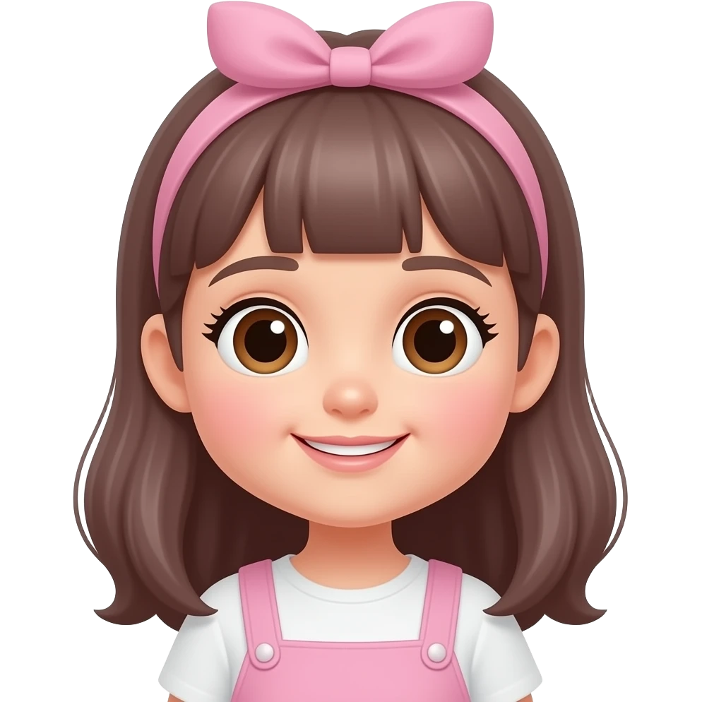 Happy and Cute bubbly girl emoji