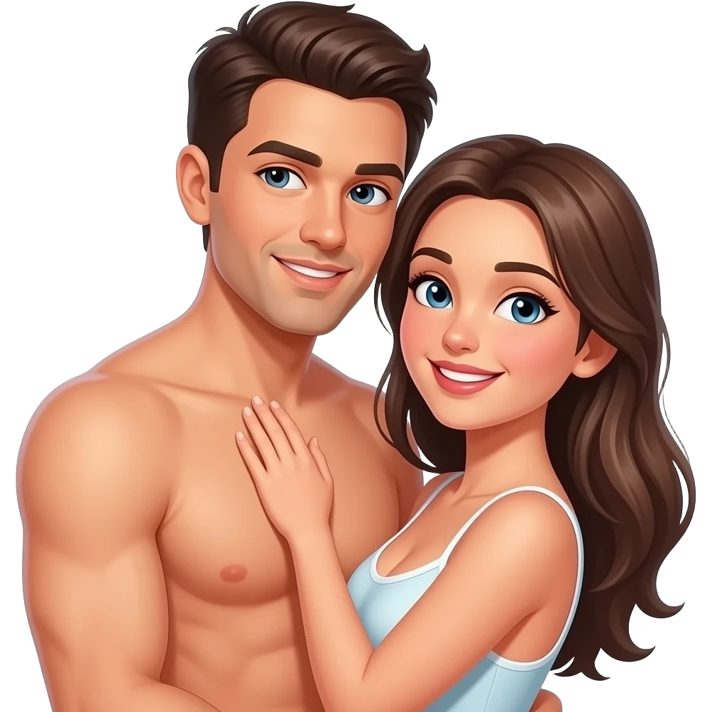 couple having naked, hot sweaty sex emoji
