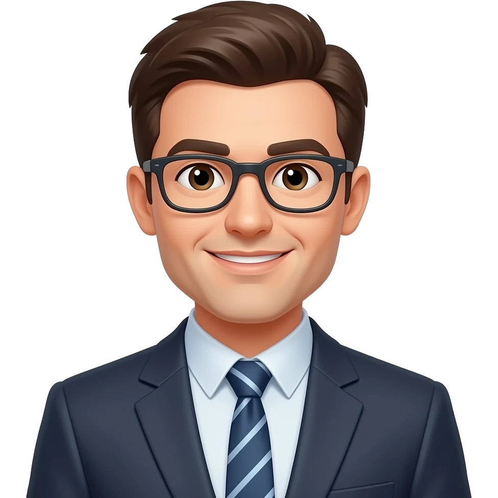 calm, happy office worker, intent emoji