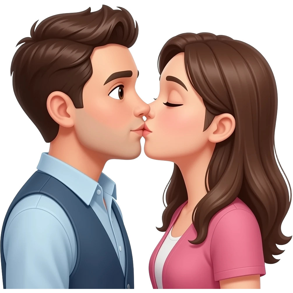 Couples kissing emoji