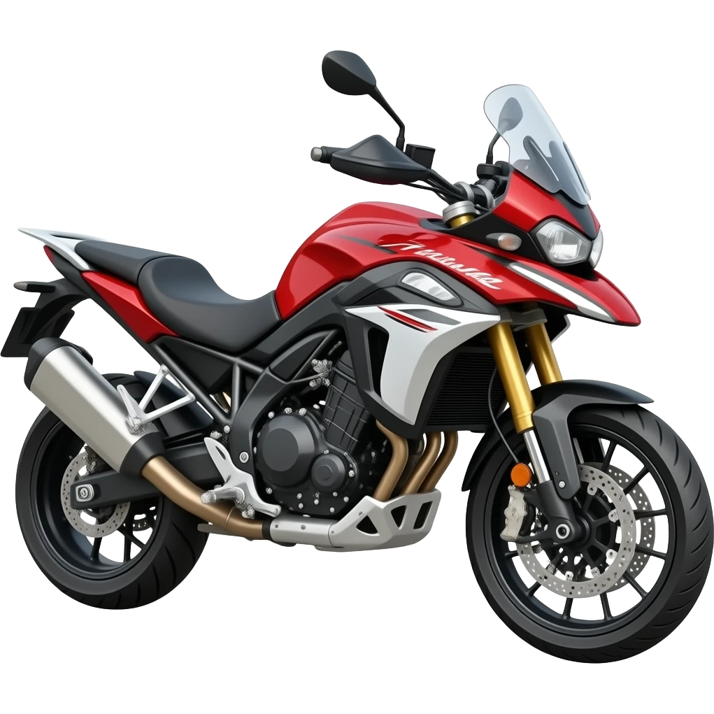 Triumph Tiger 900 motorbike color red emoji