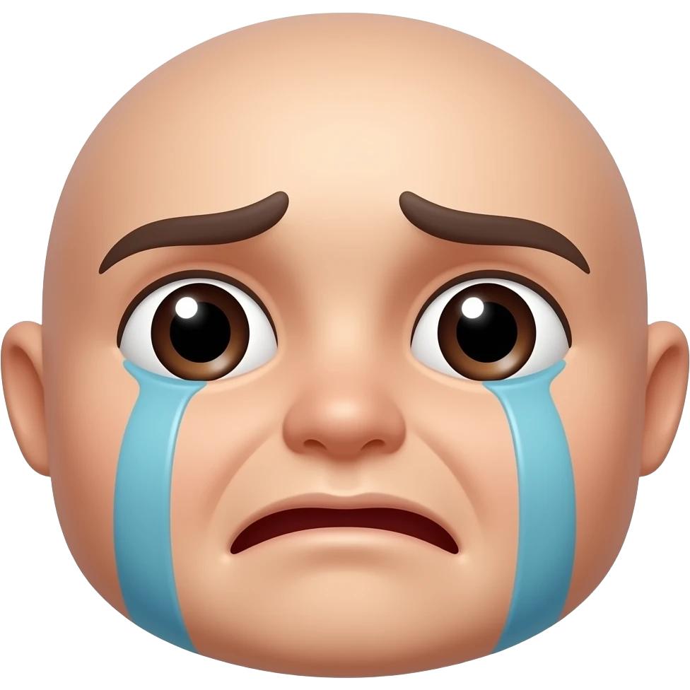 Cabeça de rosto chorando -Emojis-Pien emoji