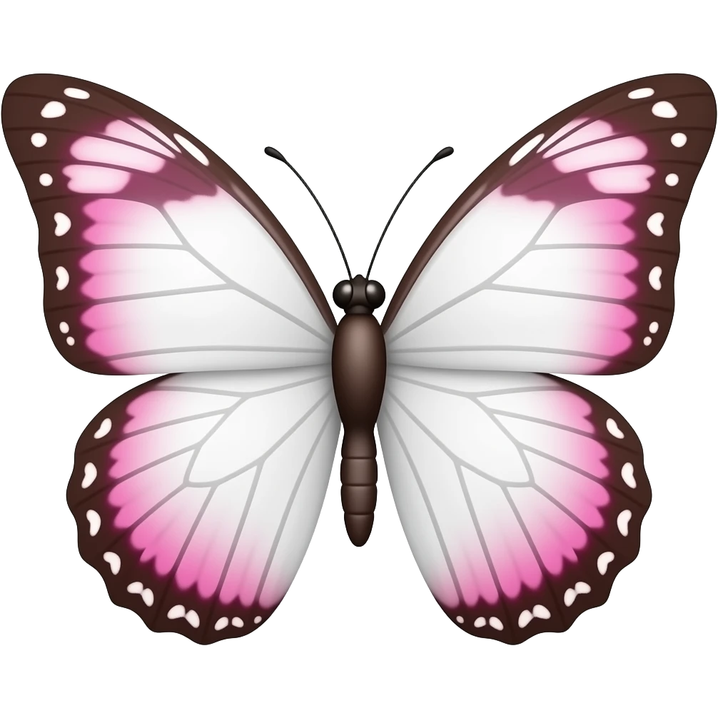 PINK AND WHITE BUTTERFLY emoji