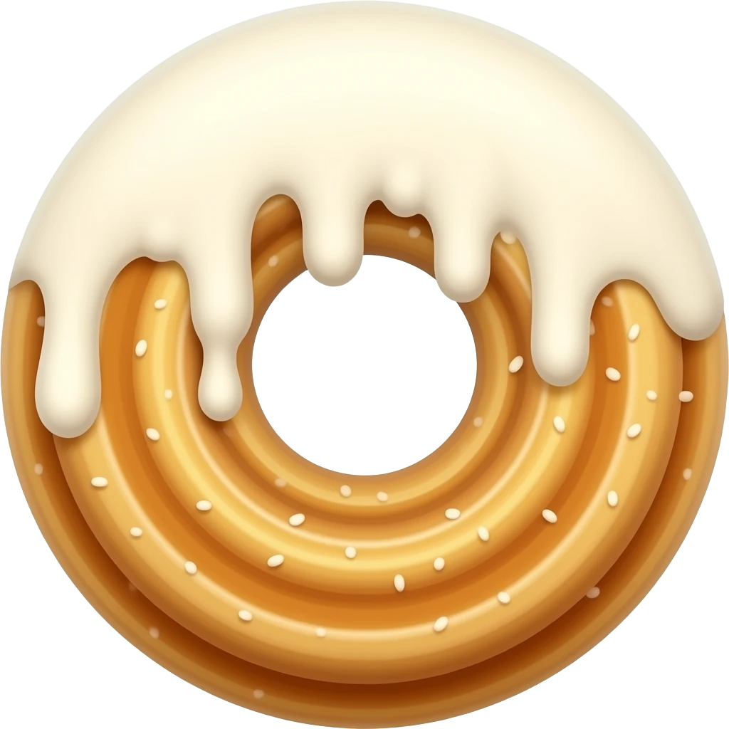 Create a simple churro emoji emoji