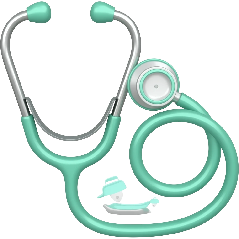 mint colored stethoscope emoji