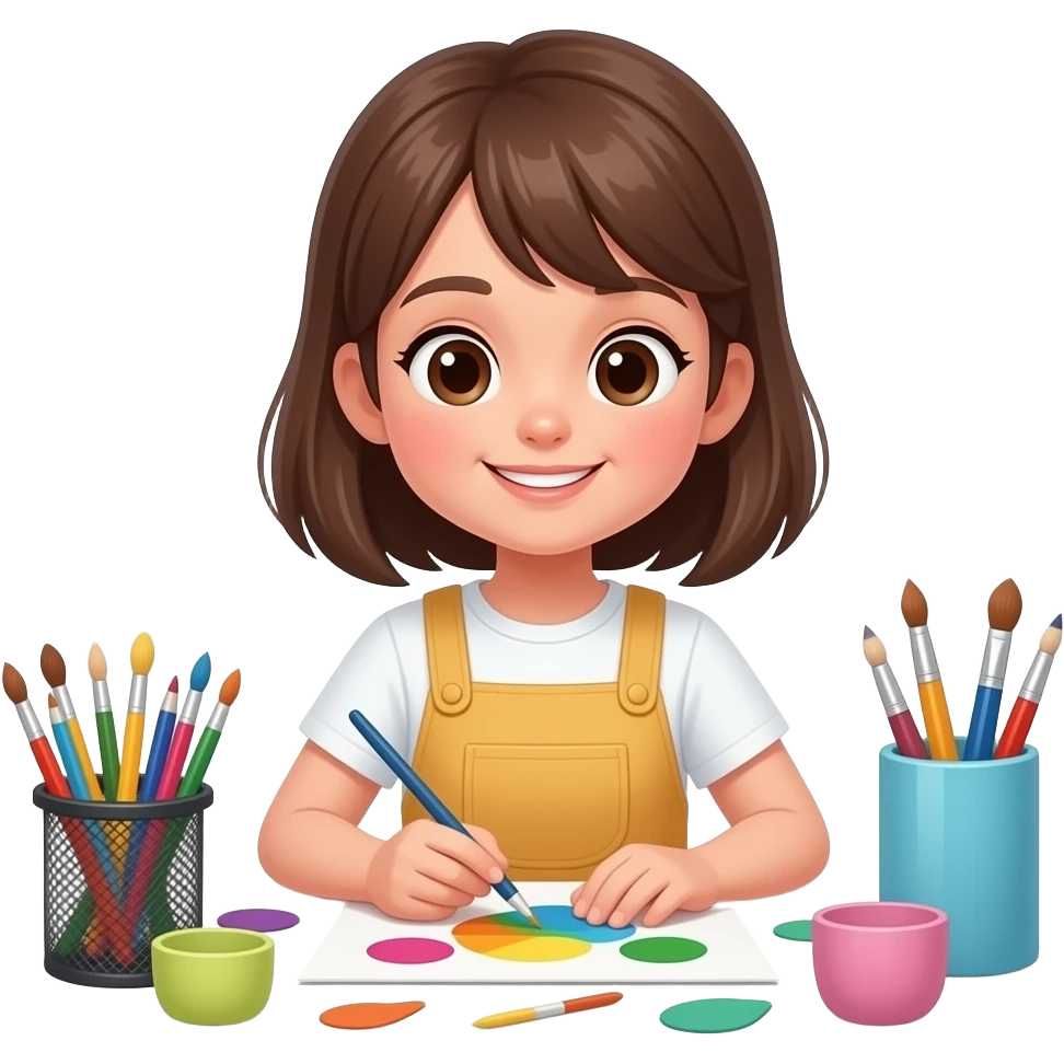 girl arts and crafts emoji