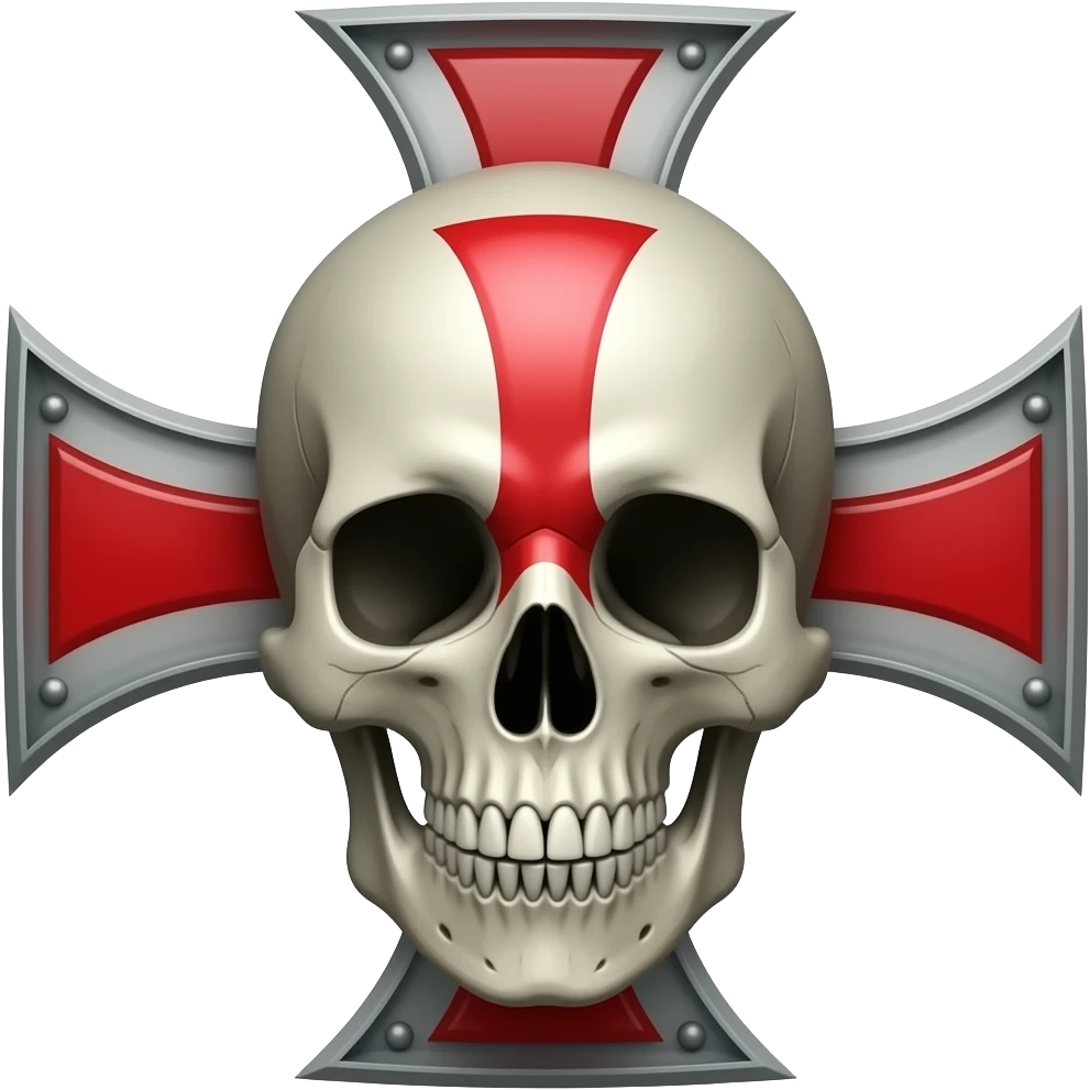 Templar skull cross emoji