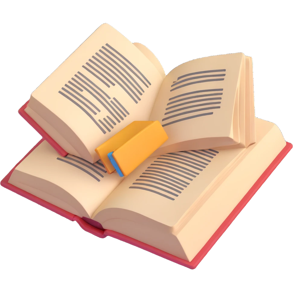 an open book emoji