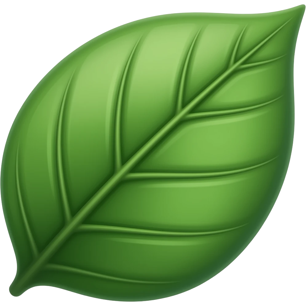 very high quality one leaf emoji  Kava (Piper methysticum) emoji