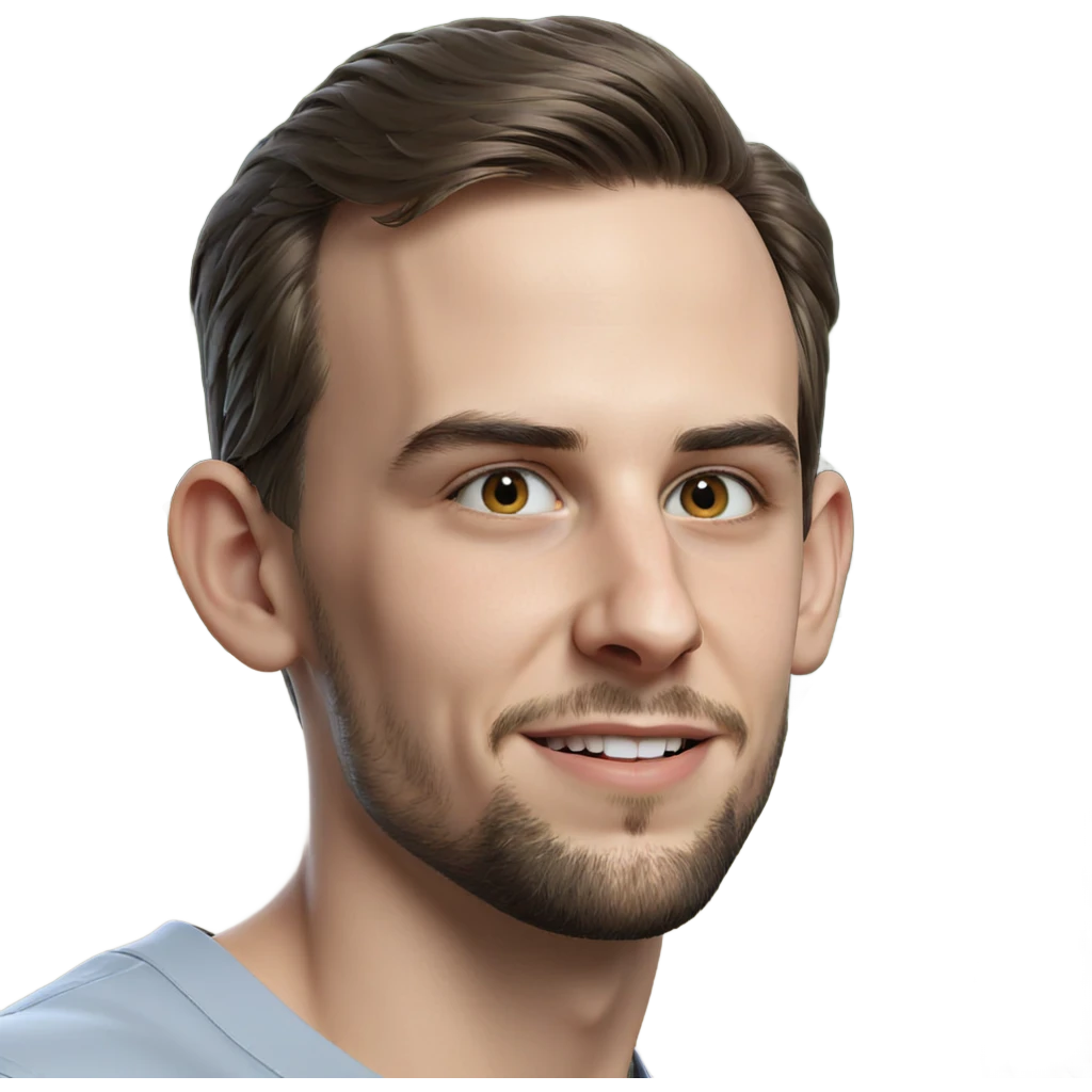 smiling boy with beard portrait emoji