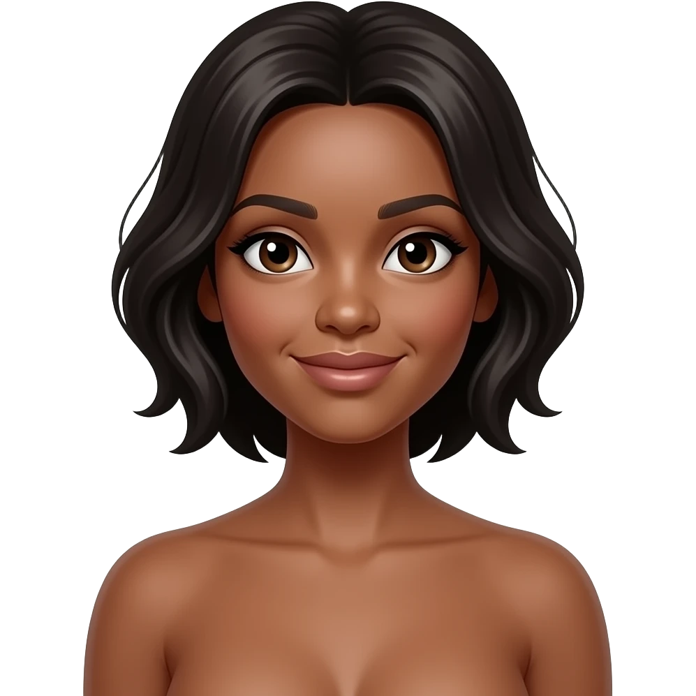 Bare tits black woman emoji