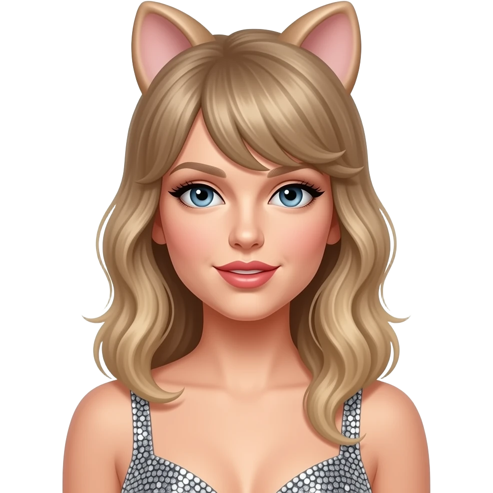 can you create a Taylor swift with the ears tour body suit emoji