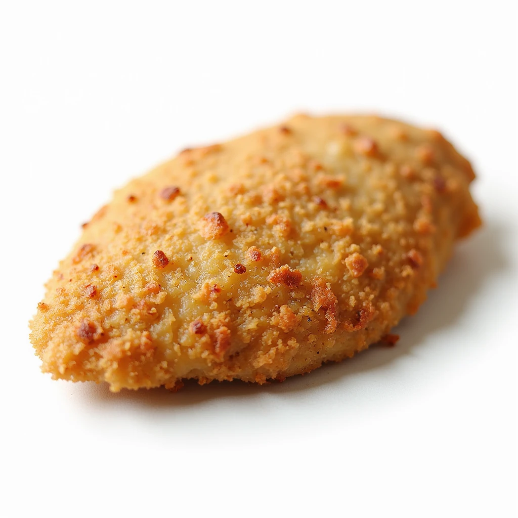 breaded chicken breast isolated, no background, realistic style, natural details emoji