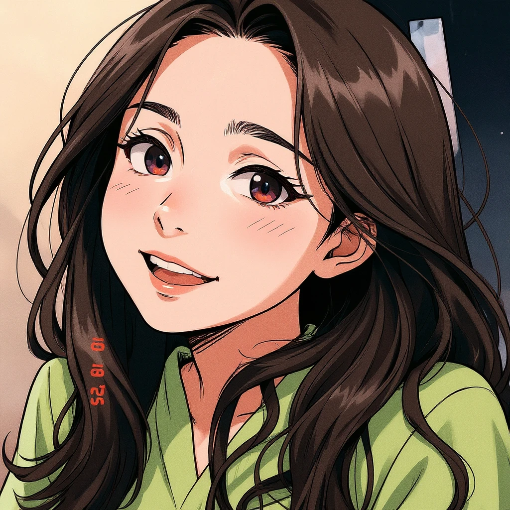 recreat this imagem at manga version colored emoji