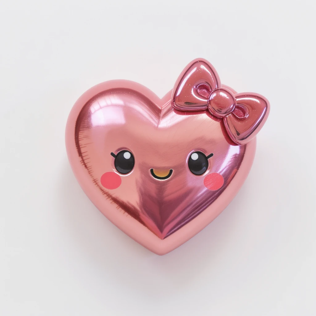 cute and shiny object with a heart accent, no background emoji