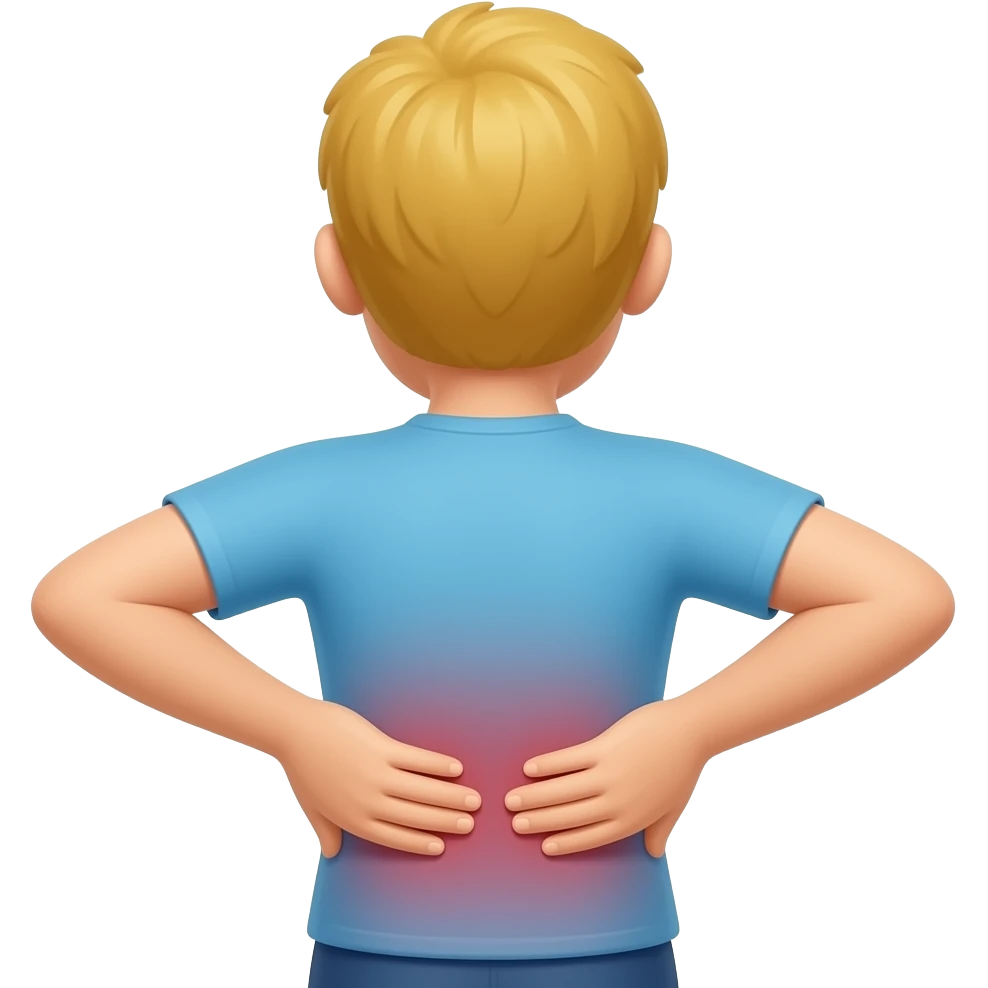 back pain blonde emoji