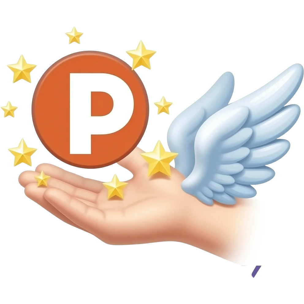 An ethereal angel hand made of starlight holding a crystalline Patreon logo. Text below: 'WHAT DO THEY GET FROM YOU?'. Glowing nebula colors, isolated on white, bold 3D icon emoji
