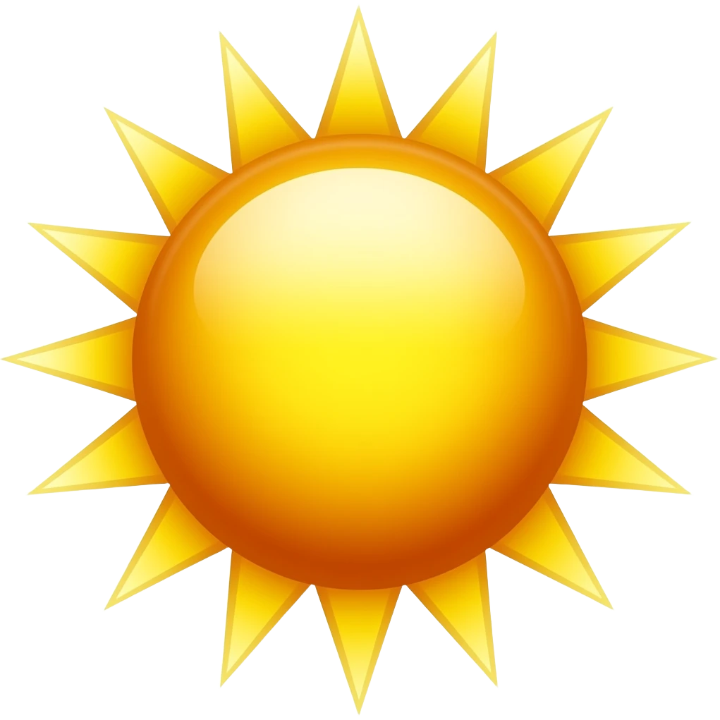 Sun in a spiral with strong rays and an empty center. emoji