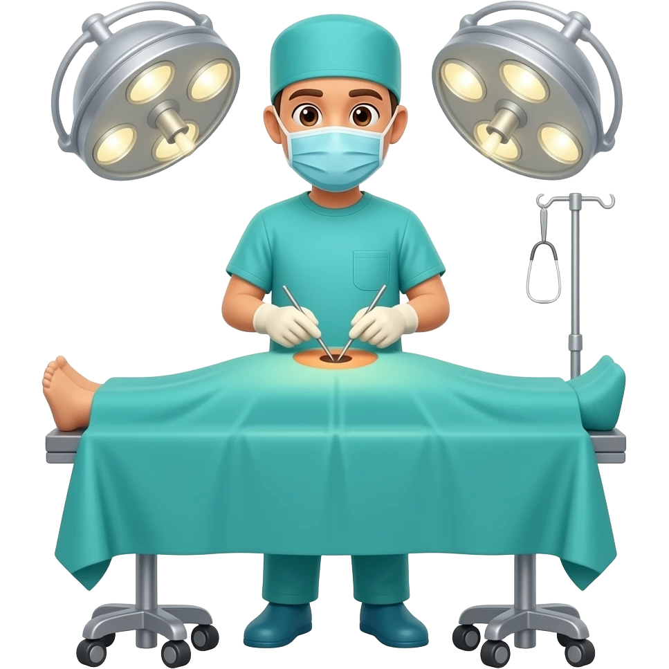 a surgeron practicing chirurgie emoji