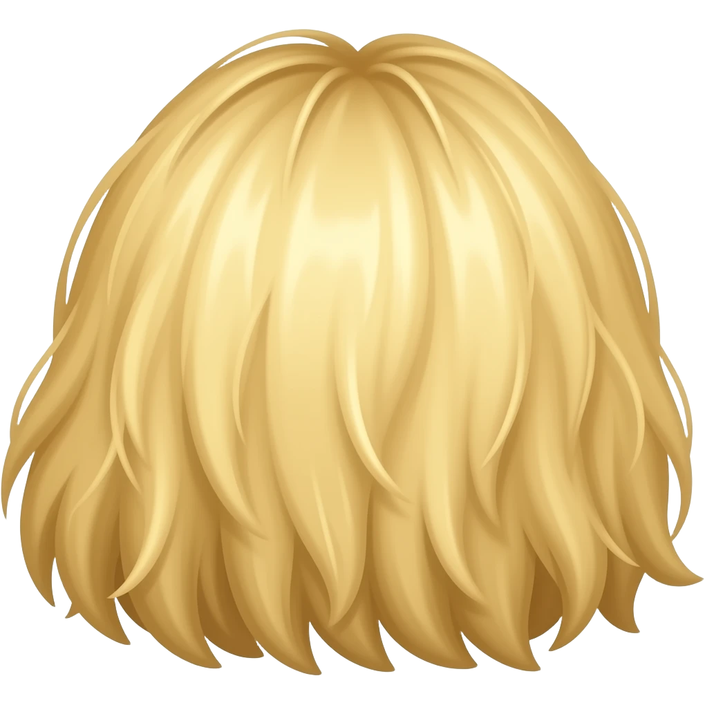 Blonde hair no people emoji