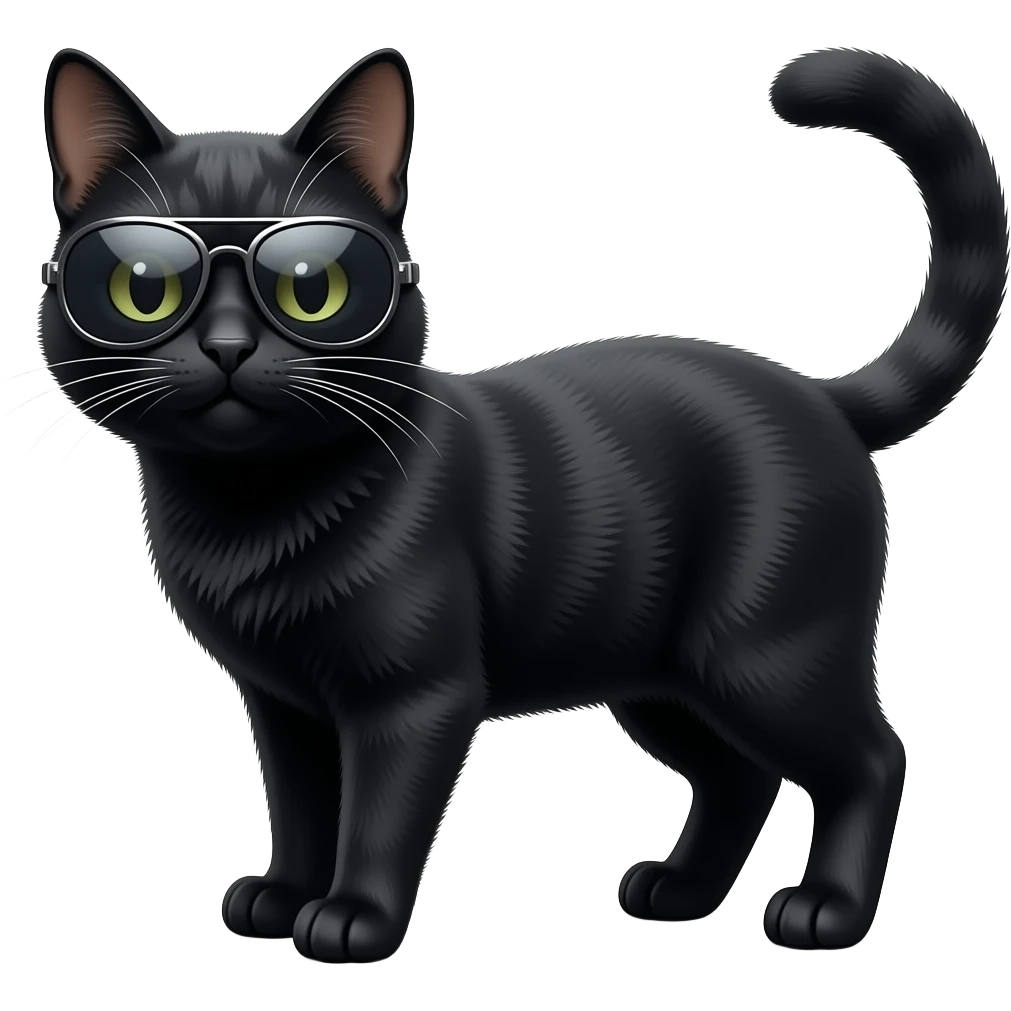 Cat wearing sunglasses emoji