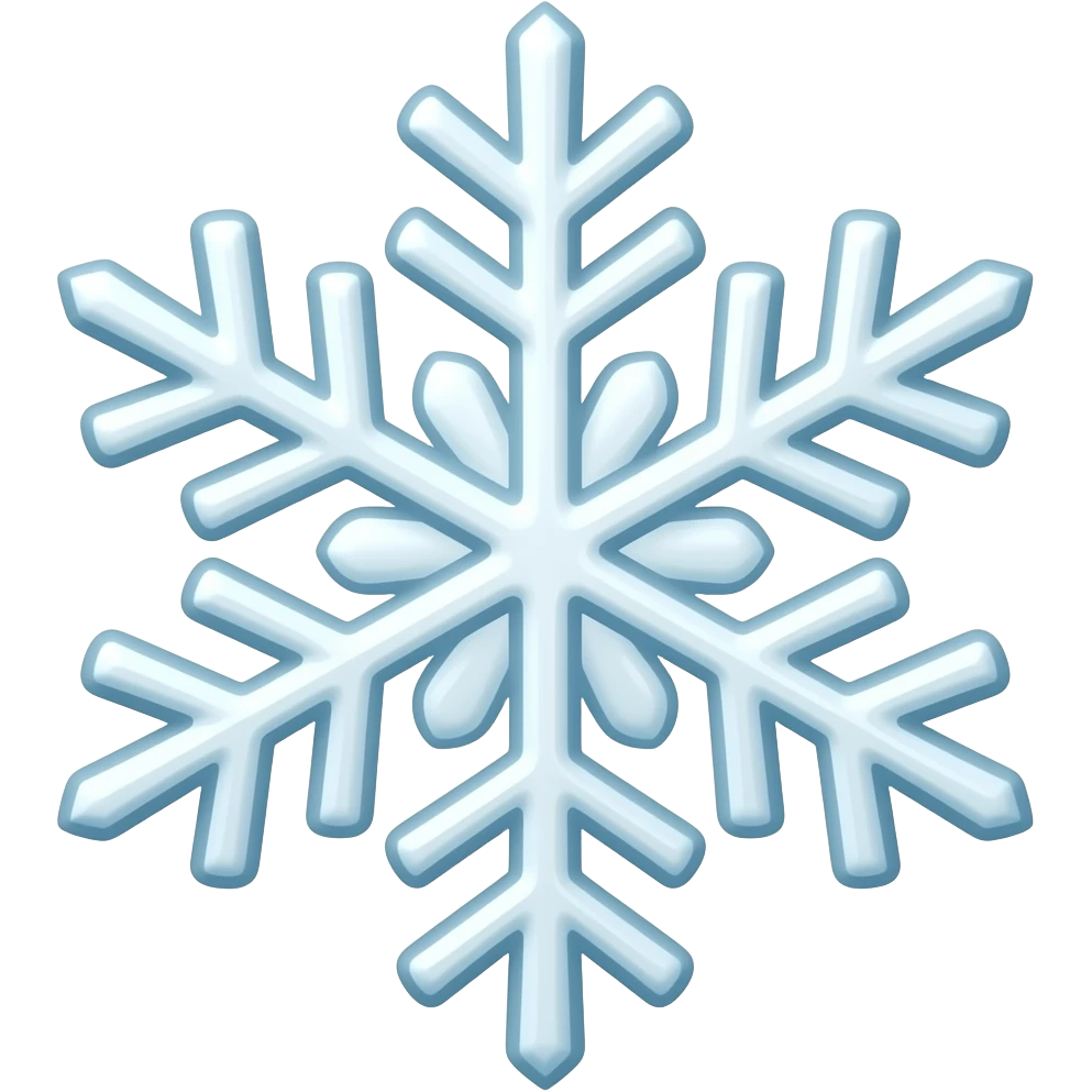 snow flakes emoji