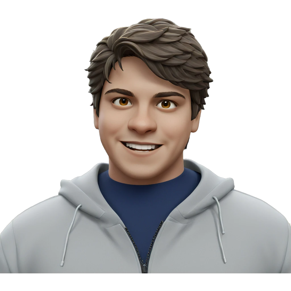 smiling boy in nature emoji