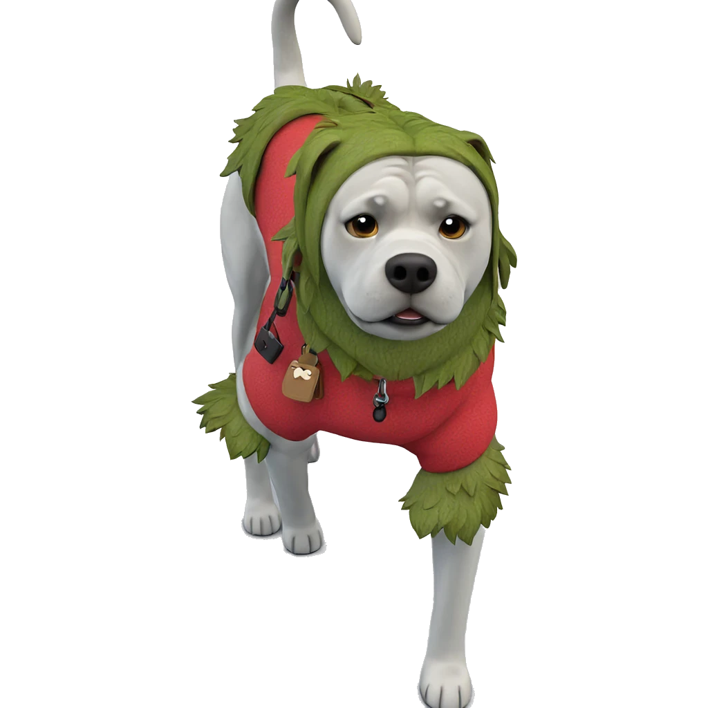 lonely dog in nature emoji