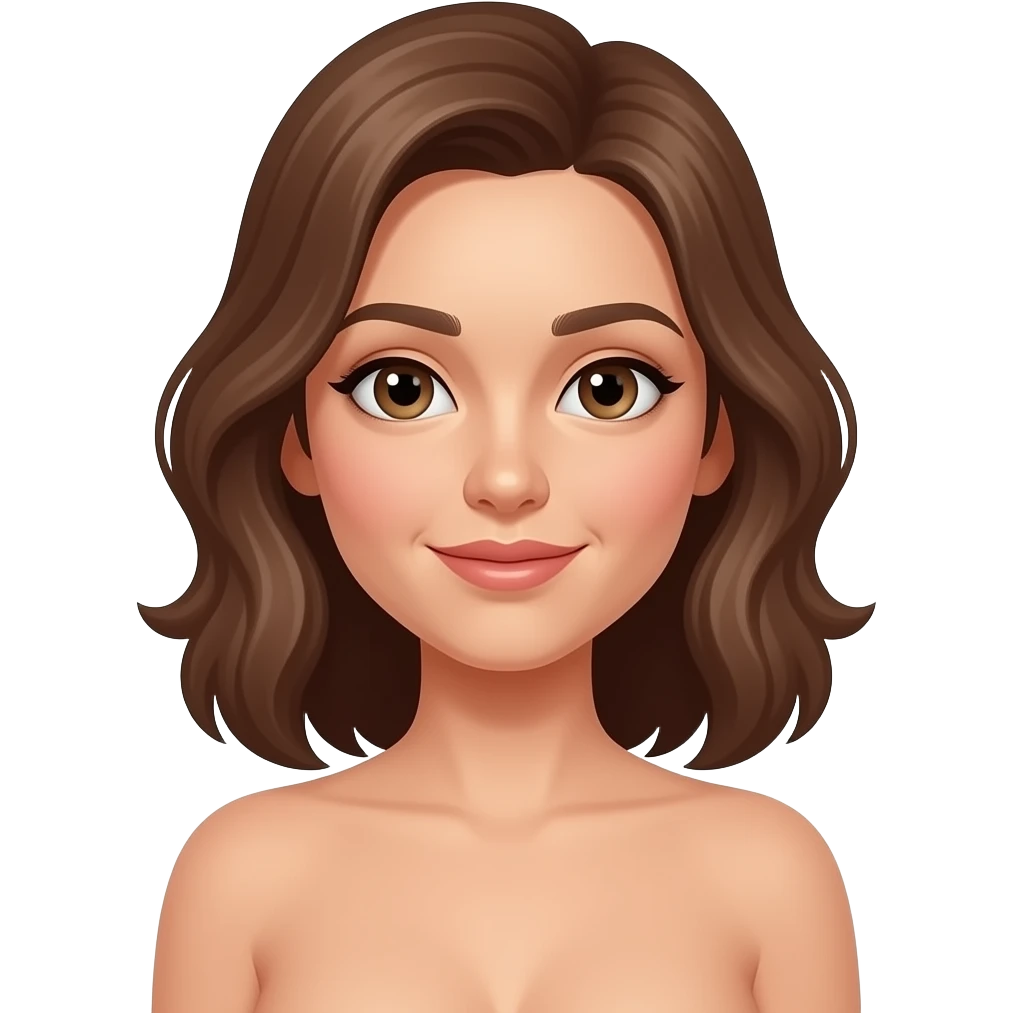 Woman with no clothess emoji