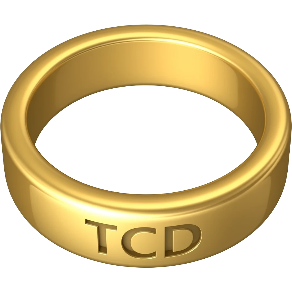 Ring with text TCD emoji