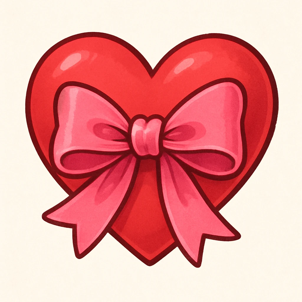 heart with a bow emoji