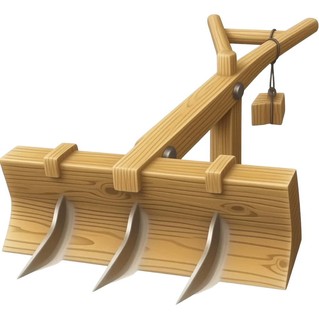 wooden Plow emoji