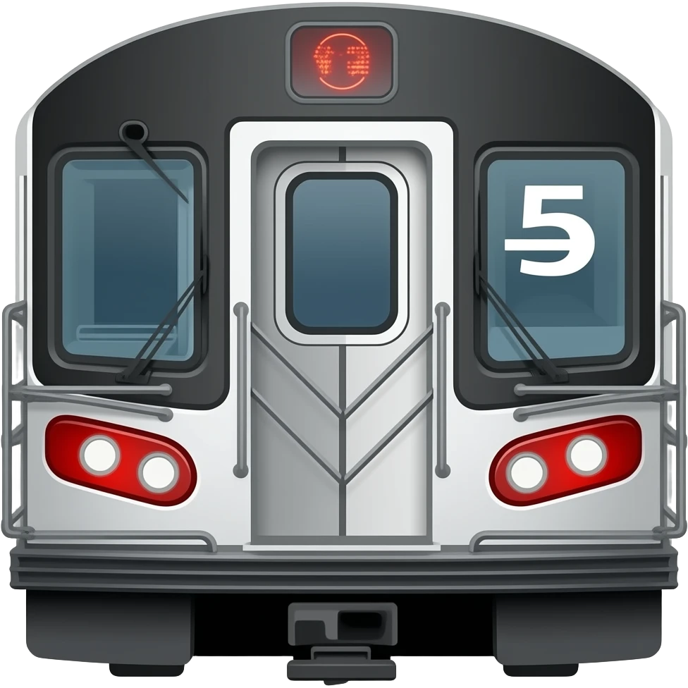 Subway train emoji