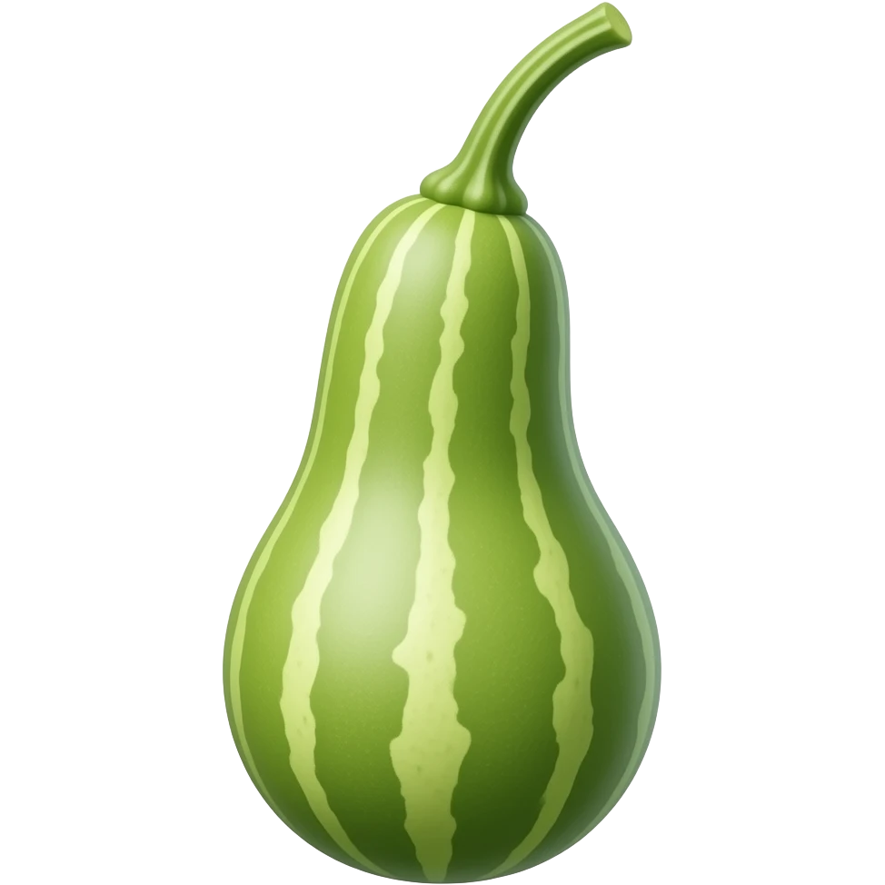 Pointed gourd thin emoji