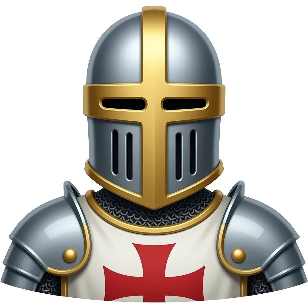 Decorated templar knight emoji