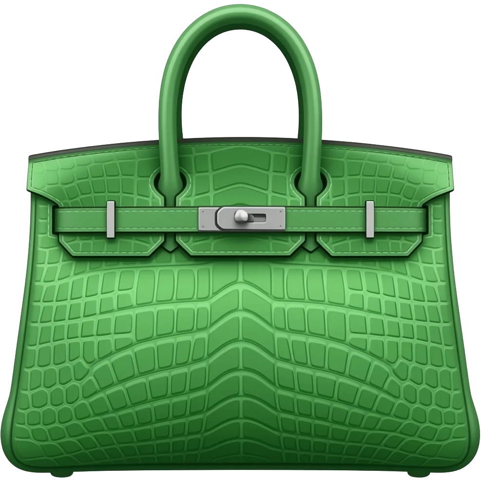 green hermes bag emoji