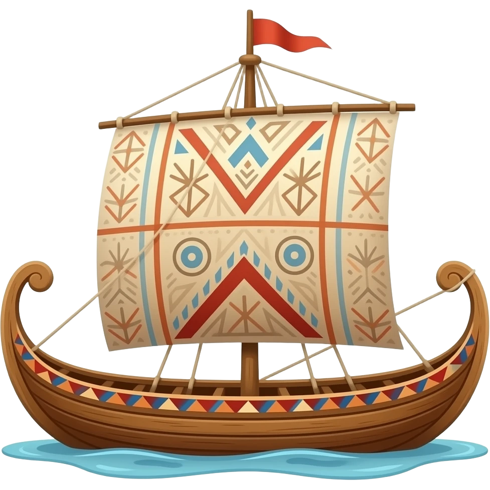 una barca de la tribu embera drua emoji