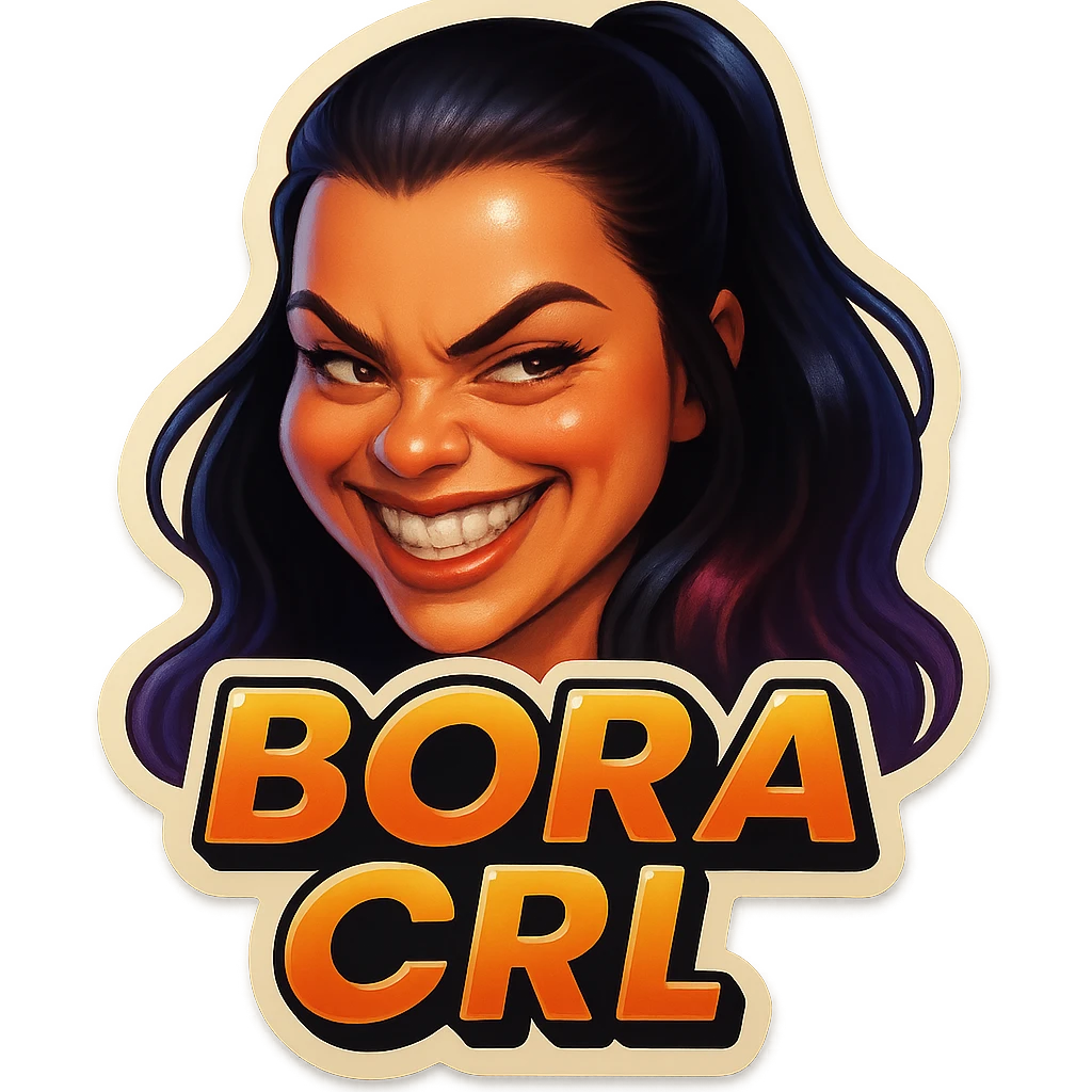 grin EVIL LOOk , Make it say "BORA CRL"" emoji