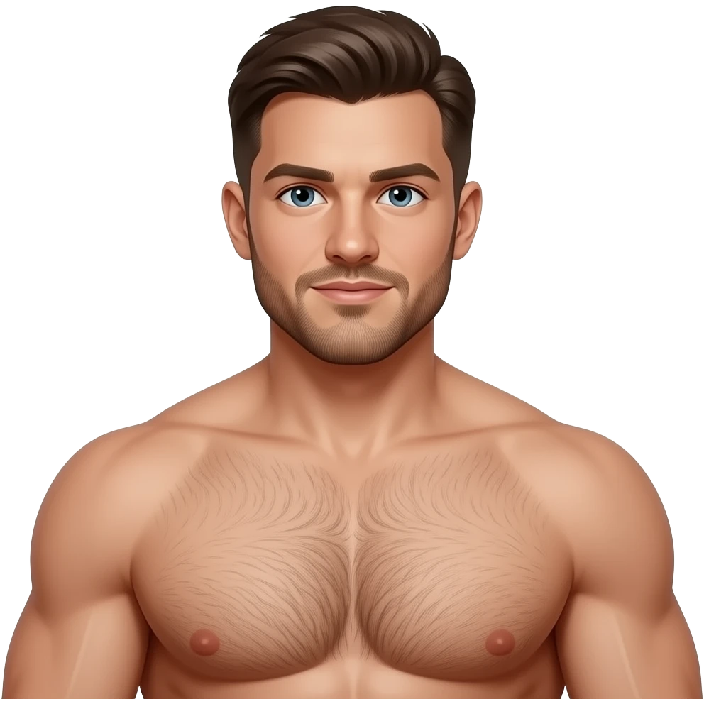 hairy muscle chest emoji