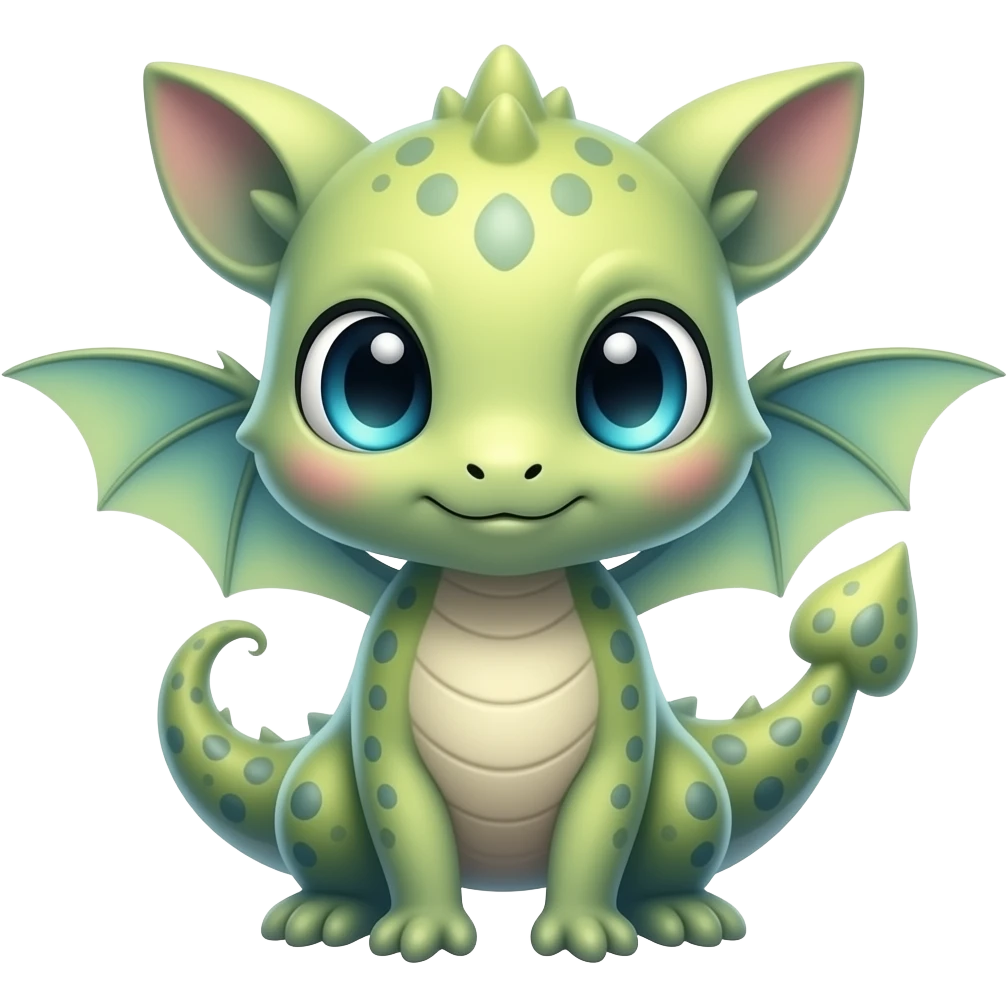 Fantasy cute randomly colored dainty dainty vernid-Trico-Fionbri-creature emoji
