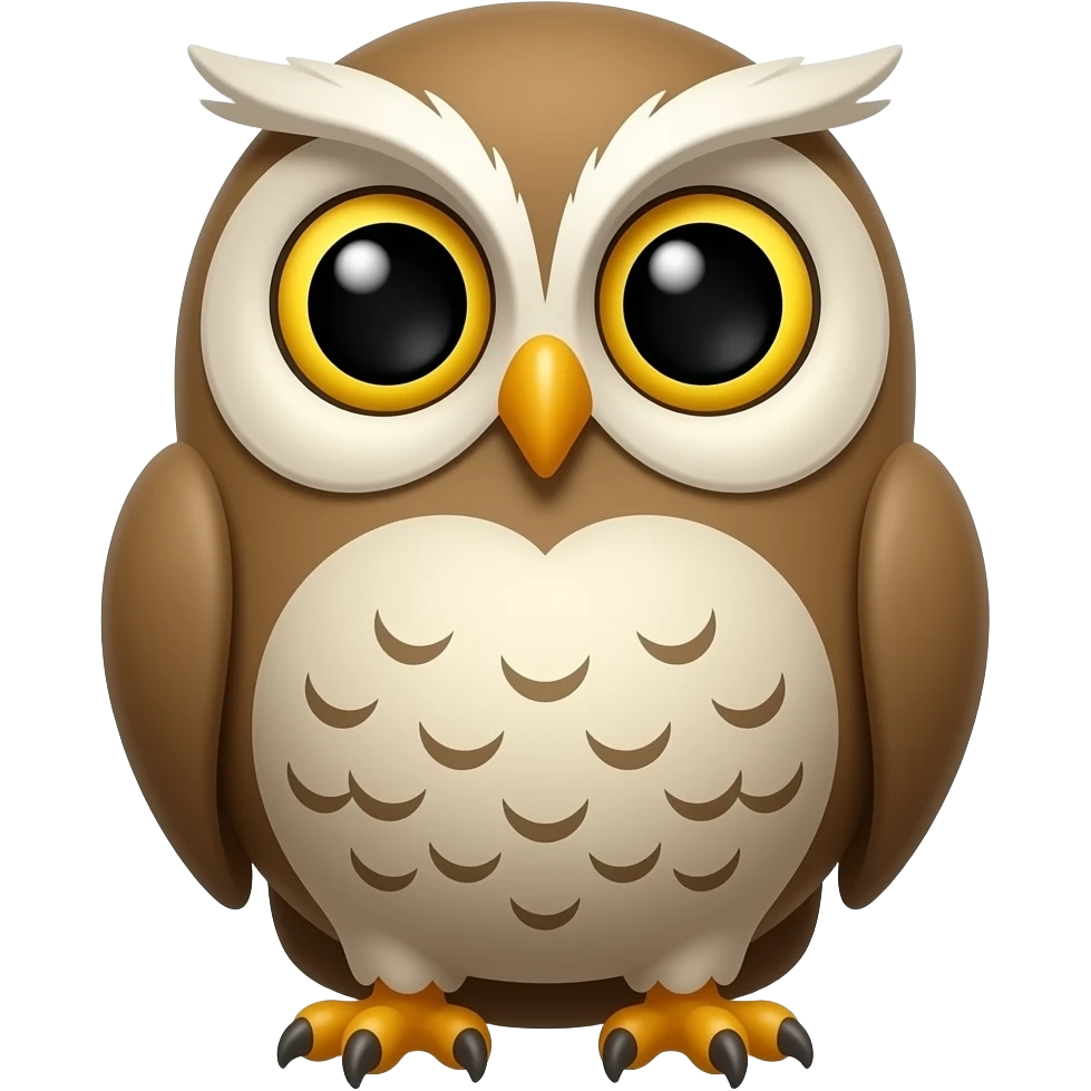 Cartoon owl emoji